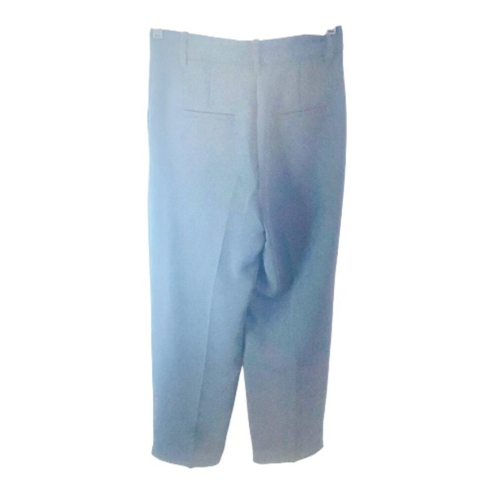 Wilfred Pleated Trousers — Tailored Poise in Deep Charcoal (Size 6) - Picture 5 of 13